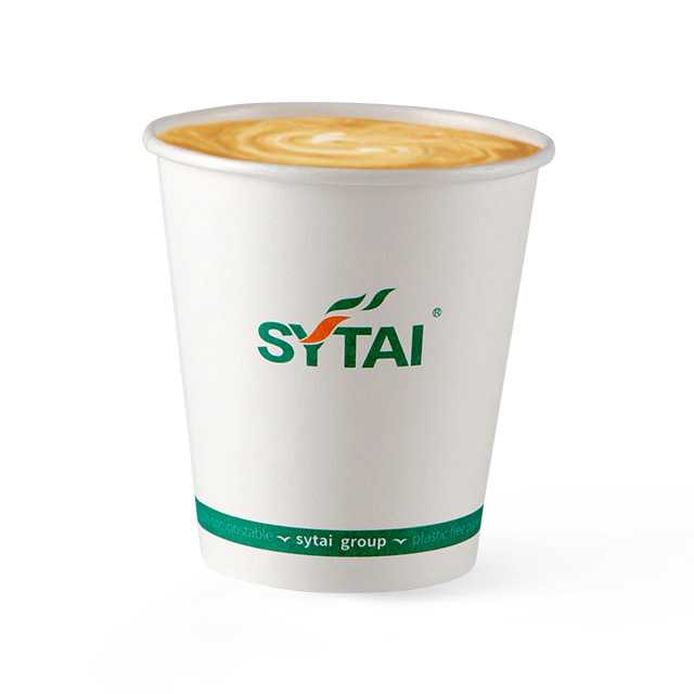 Cubo a base de agua de 12 oz de agua una tazón de café de papel de pared