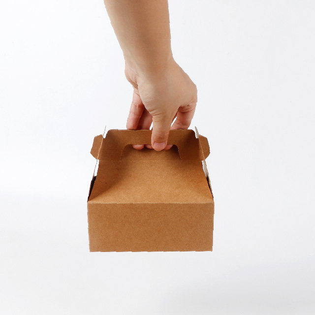 Caja de papel de pastel de 6 pulgadas despreciable Take Away de 6 pulgadas