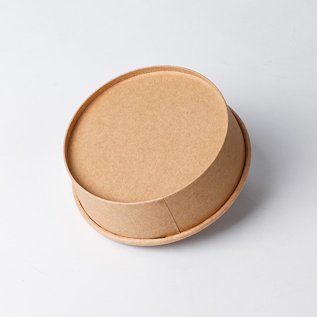 25 oz tazones de papel de ensalada ecológicos para una presentación de comida saludable