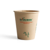 Copa de papel de bambú compostable para una pared única desechable para el logotipo para bebidas calientes