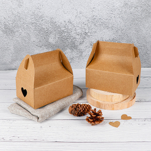 Caja de papel de pastel de 6 pulgadas despreciable Take Away de 6 pulgadas