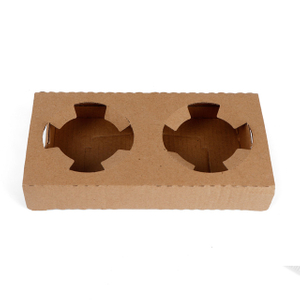 Soporte de doble taza corrugado