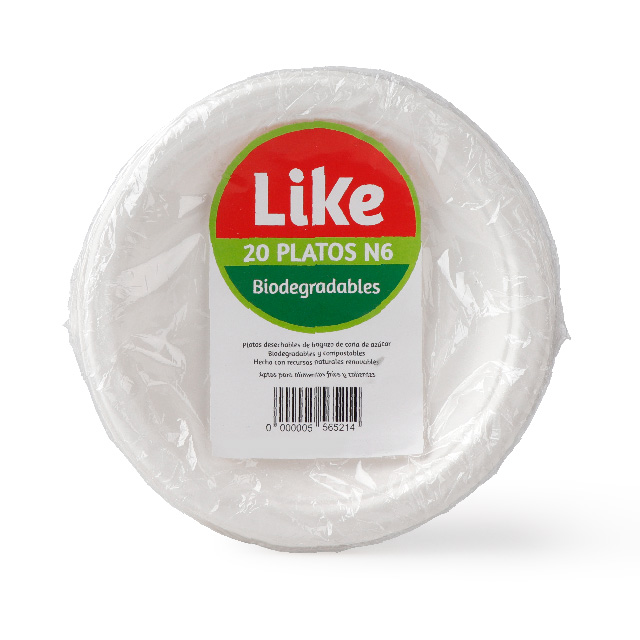 Bandeja de papel de pulpa de caña de azúcar desechable