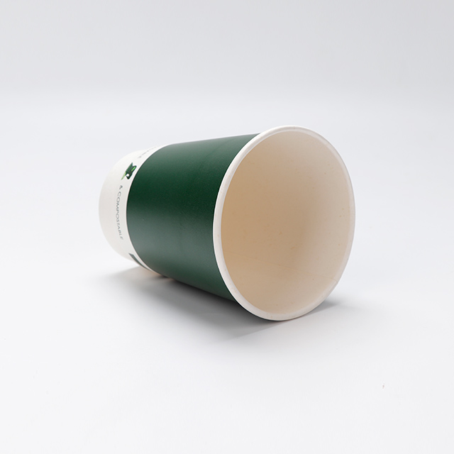 Revestimiento compostable a base de agua personalizado de 12 oz de papel de papel de doble pared 