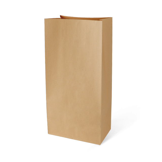 Bolsas de papel de empaquetado a mano de la piel de vaca cuadrada de fondo