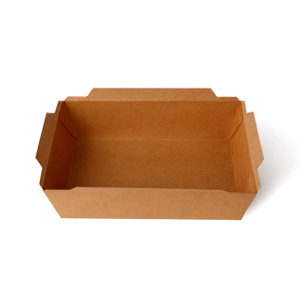 Caja de lonchera desechable Caja cuadrada de ensalada de papel kraft