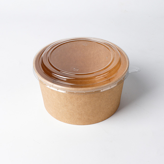 Desechable Take Away Kraft Paper Envalía de 500 ml/750ml/1000ml/1100ml/1300ml/1500ml