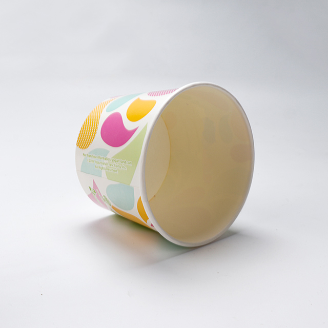 4oz-16oz Caza de helado desechable impresa personalizable Papel desechable Papel congelado Copa de yogurt congelada