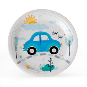 Patrones de placa de papel de fiesta para niños desechables Patrones de excavadores