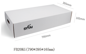 Caja de transporte de pescado de papel impermeable | Diseño corrugado marino