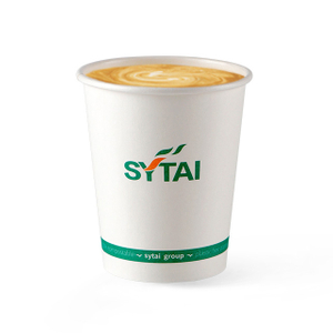 Cubo a base de agua de 12 oz de agua una tazón de café de papel de pared