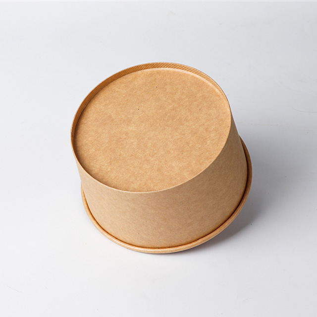 Desechable Take Away Kraft Paper Envalía de 500 ml/750ml/1000ml/1100ml/1300ml/1500ml