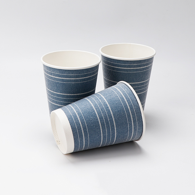 Cazón de papel de pared simple y caliente espesado de 12 oz de 12 oz