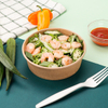 25 oz tazones de papel de ensalada ecológicos para una presentación de comida saludable