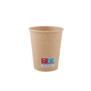 8 oz Cazón de papel de café caliente Kraft de 8 oz personalizado