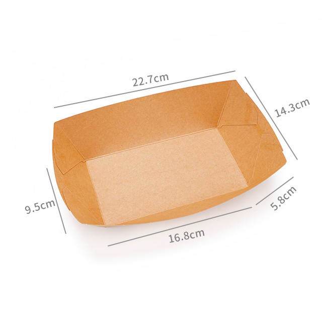 Caja de botes de papel Kraft de 32oz