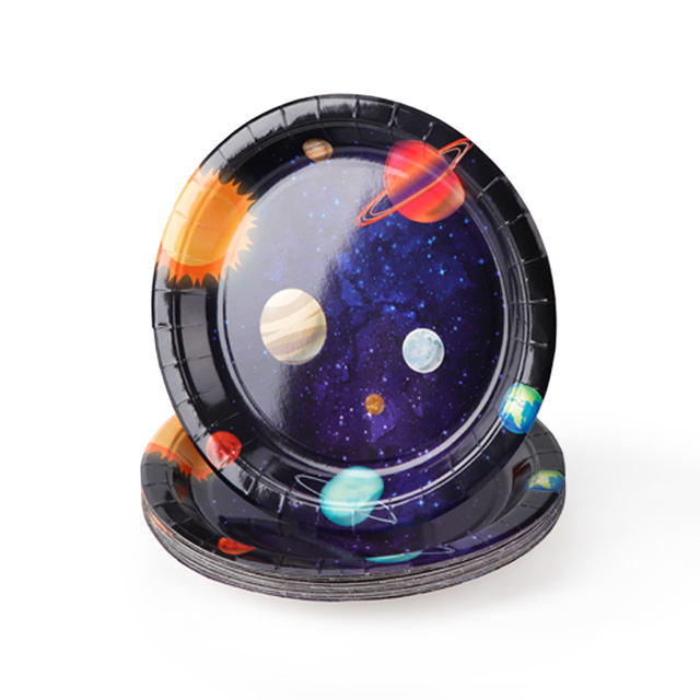 Bandeja de papel espacial desechable