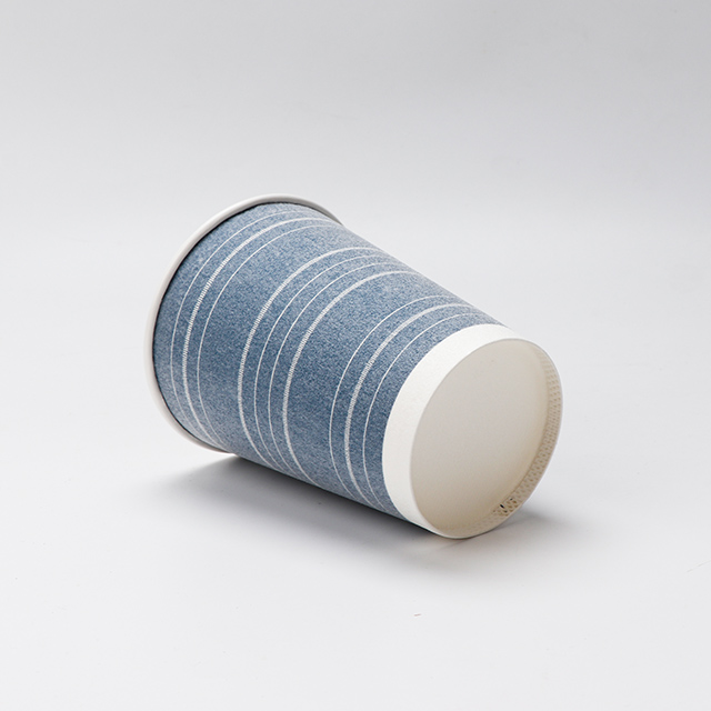 Cazón de papel de pared simple y caliente espesado de 12 oz de 12 oz