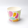 4oz-16oz Caza de helado desechable impresa personalizable Papel desechable Papel congelado Copa de yogurt congelada