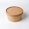 Desechable Take Away Kraft Paper Envalía de 500 ml/750ml/1000ml/1100ml/1300ml/1500ml