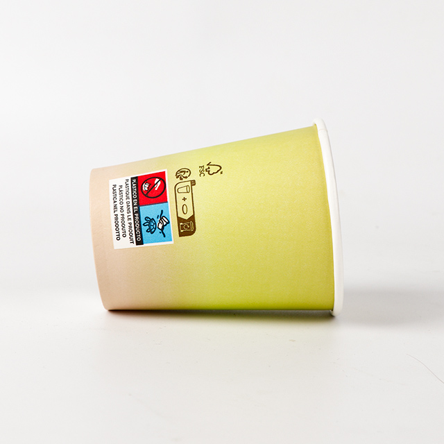 Revestimiento desechable a base de agua de 7 oz vasos para bebidas calientes de café