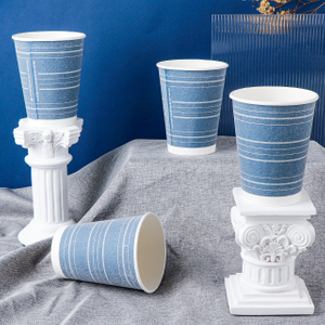 Cazón de papel de pared simple y caliente espesado de 12 oz de 12 oz