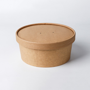 Ensaladeras biodegradables Kraft de 44 oz para catering a granel