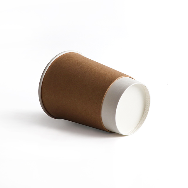 Venta caliente Copa de café compostable Caz de papel de doble pared de 8 oz 