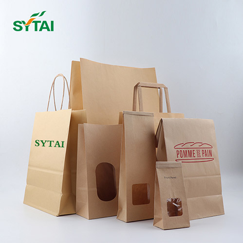 Bolsas de papel Kraft para llevar al por mayor 