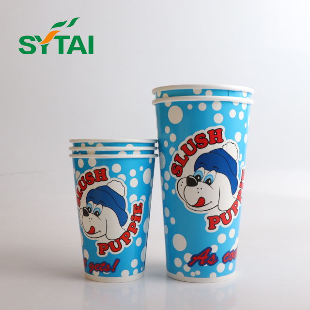 Vasos de papel para bebidas frías: vasos desechables para bebidas frías, café helado, jugos y refrescos