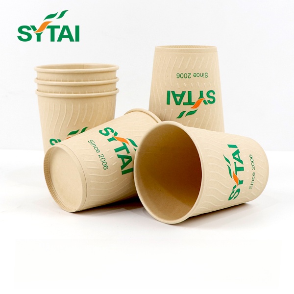 Taza de café de papel en relieve personalizada