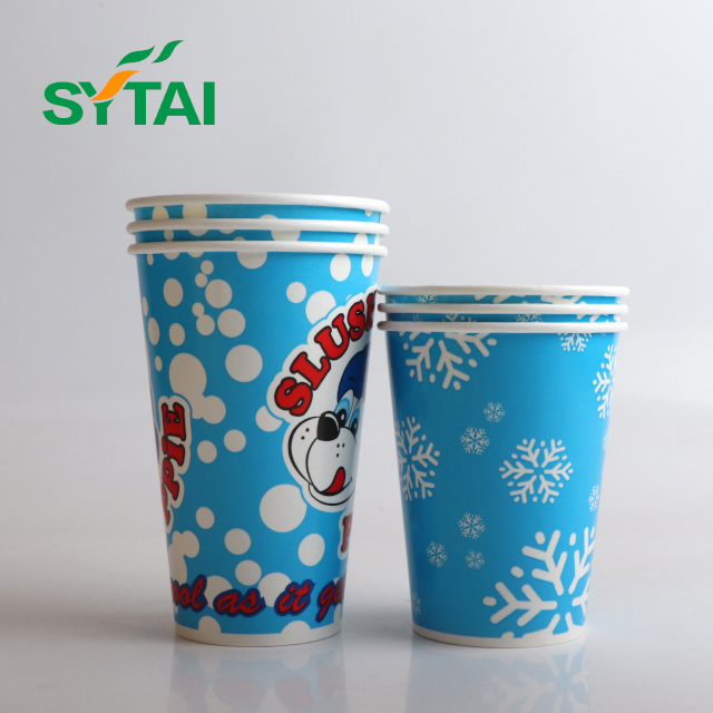 Vasos de papel para bebidas frías: vasos desechables para bebidas frías, café helado, jugos y refrescos