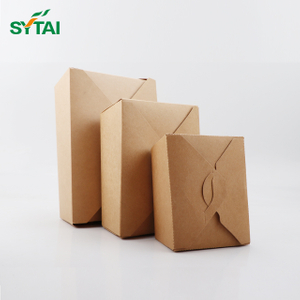 Caja para llevar plegada Kraft n.° 4