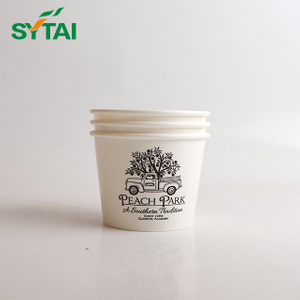 Tazas y tapas desechables para helado de 10 oz
