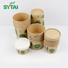 Recipientes para sopa de papel de 32 oz con tapas