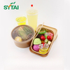 Ensaladeras de papel de 1100 ml con tapas