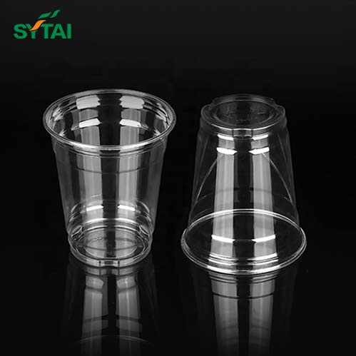 Tazas desechables de café y té con leche de PET con logotipo personalizado