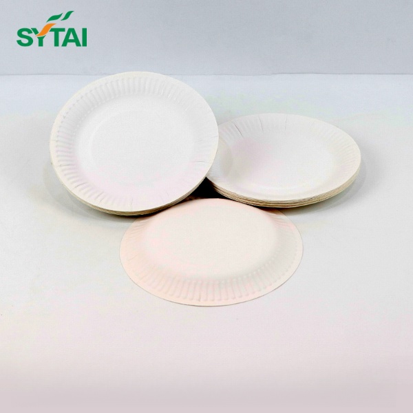Platos de papel navideños desechables resistentes