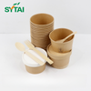 Vasos de sopa de papel con tapa 8oz