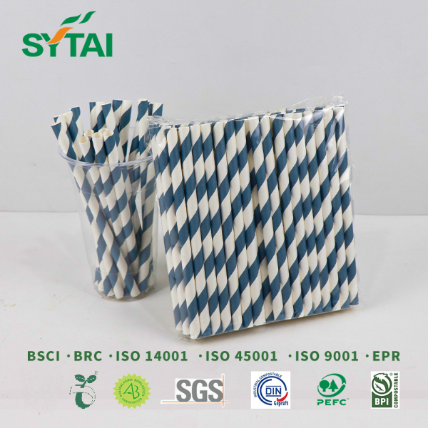 Pajitas de papel biodegradables y ecológicas