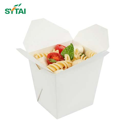 Caja de Fideos de Papel Blanco 500PCS