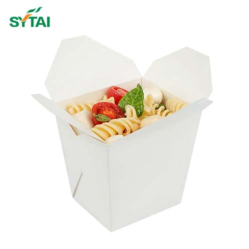 Caja de Fideos de Papel Blanco 500PCS