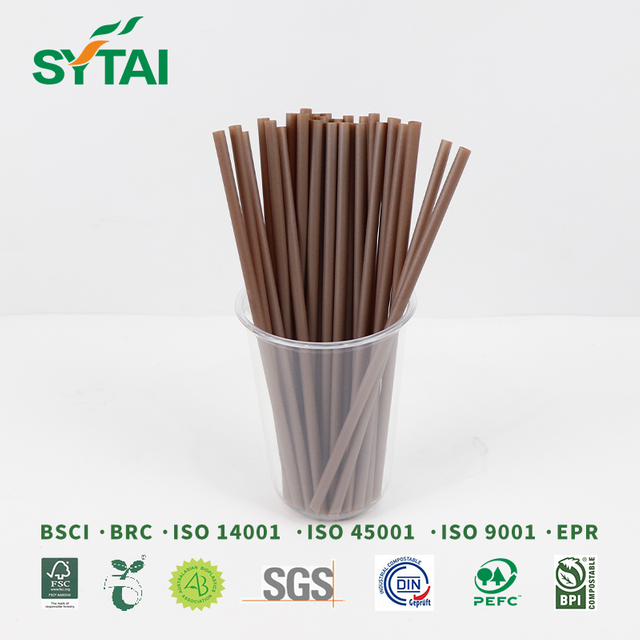 Pajitas desechables biodegradables PLA