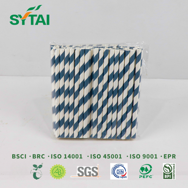 Pajitas de papel biodegradables y ecológicas