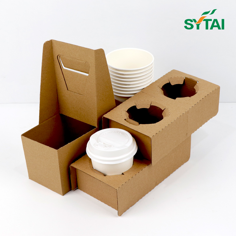Portabebidas para 2 tazas con asa