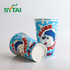 Vasos de papel para bebidas frías: vasos desechables para bebidas frías, café helado, jugos y refrescos