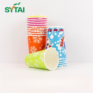 Vasos desechables de papel para bebidas frías