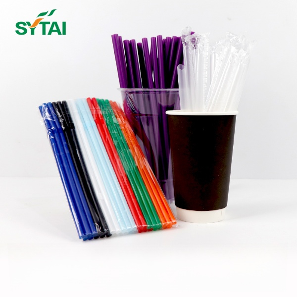 Pajitas de bioplástico compostables PLA de 8 mm 
