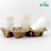 Portador de vasos de pulpa de papel Portadores de bebidas desechables