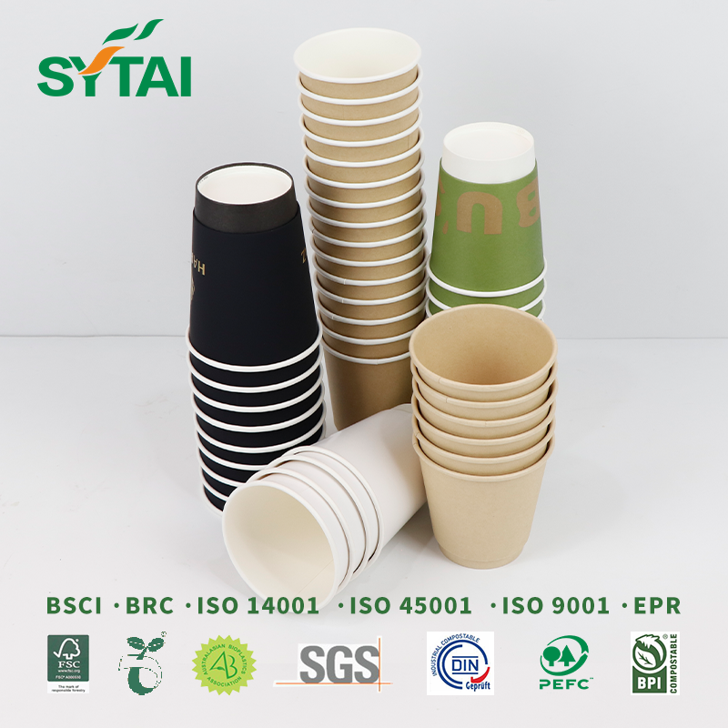 Vasos Calientes de Doble Pared Personalizados 90mm 500uds